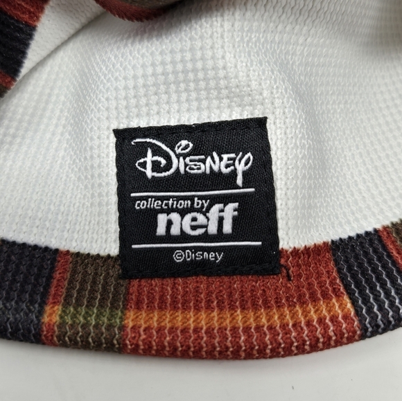 NEFF X DISNEY COLLECTION BLUE PLAID POM POM BEANIE HAT DISNEY VILLIANS UNISEX OS - Picture 9 of 9